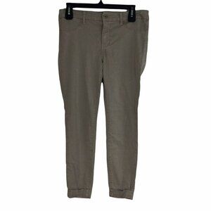 J Brand Anja Conc Dust Crop Cuffed Hem Mid Rise Stretch Pants Jeans Womens Sz 28